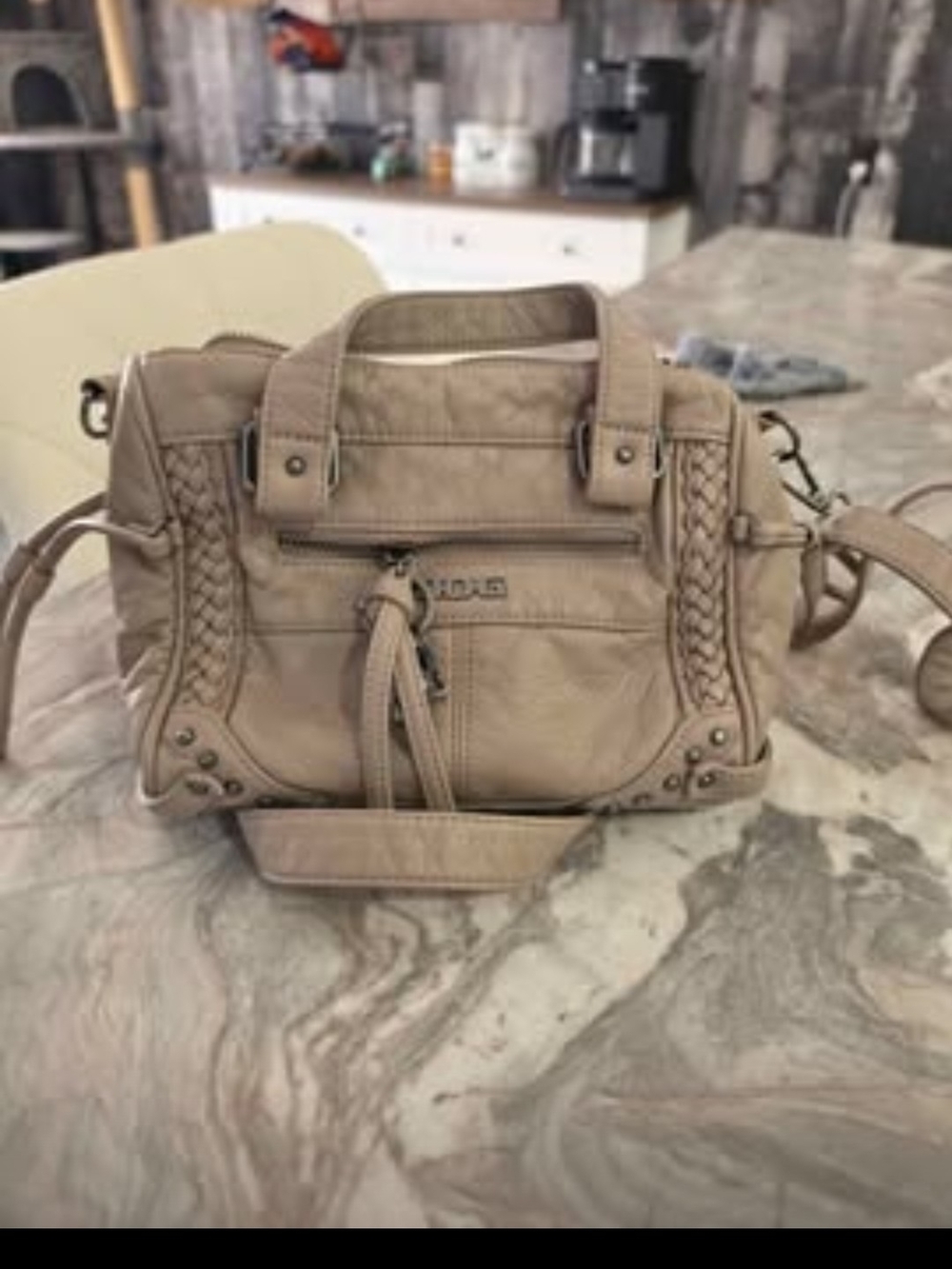 BDG Urban OUTFITTERS Taupe Crossbody Satchel Handbag - Unknown Brand